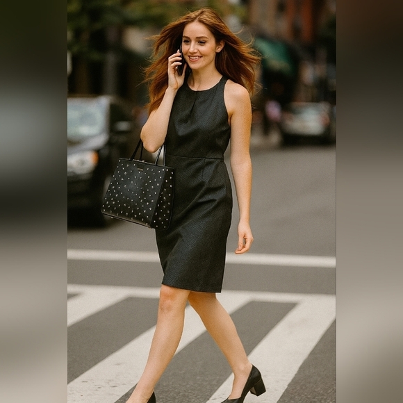 Source Unknown Dresses & Skirts - Classic vintage Black Midi dress. Size 8.